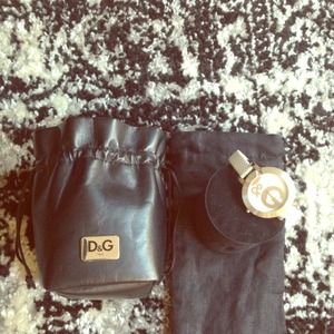 Authentic D&G white leather watch