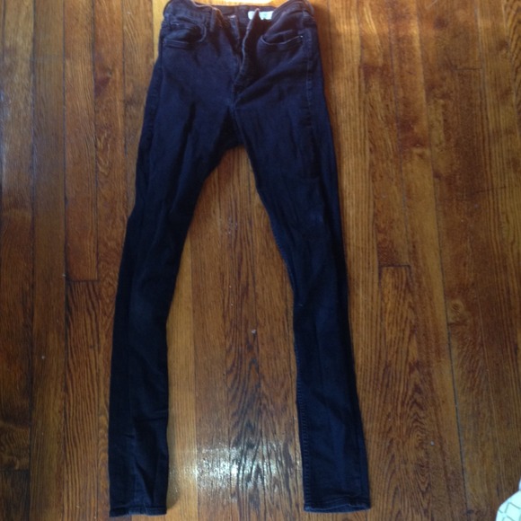 Black high waisted skinny jeans!