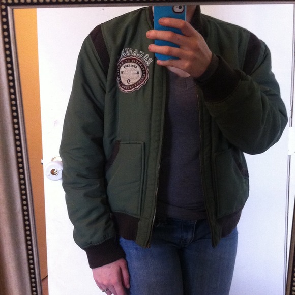 💋SOLD!💋 Dark green Rocawear coat