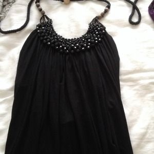 Black halter top