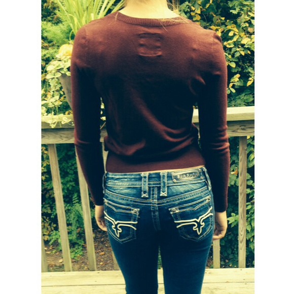 🔸Maroon Hollister sweater🔸 - Picture 2 of 2
