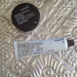 Korres face primer and setting powder