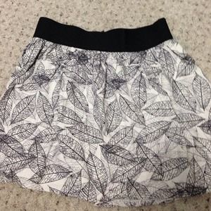 Black and white skirt