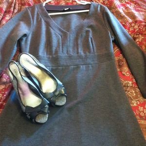 Ann Taylor Loft Grey Dress