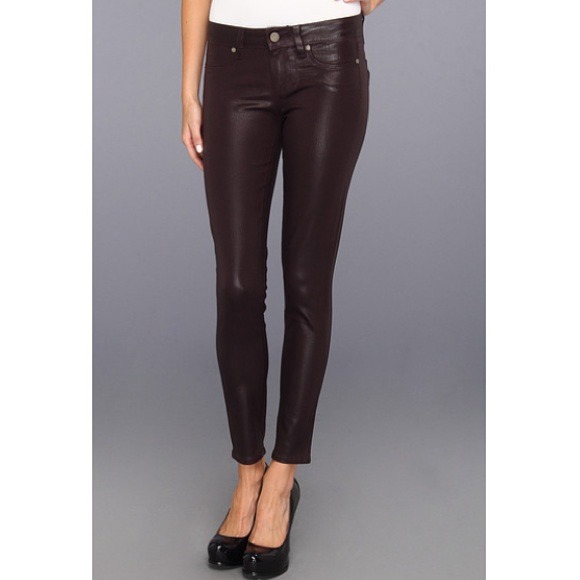 PAIGE Denim - 🎉HP Paige black cherry coated skinnies