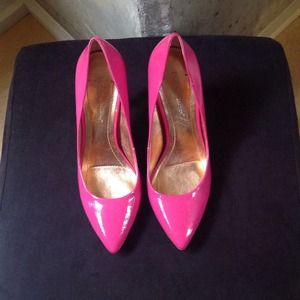 BCBGeneration patent pink pumps
