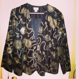 🎉BOGO SALE🎉: Black and Gold Vintage Jacket