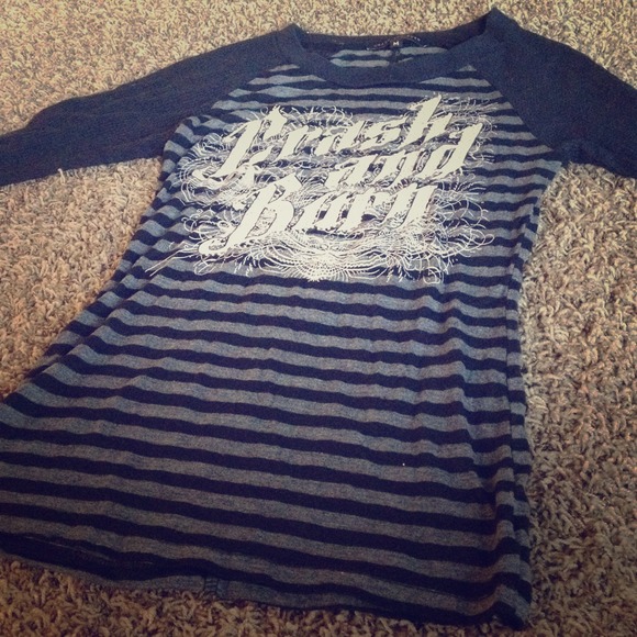 Crash & Burn 3/4 sleeve thermal tee