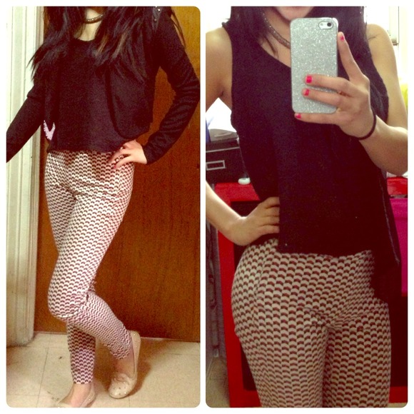 Trendy pattern printed pants