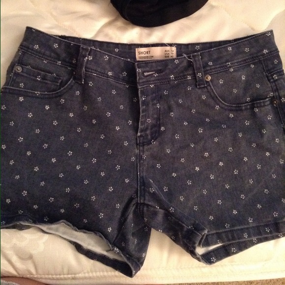 demin cotton on shorts