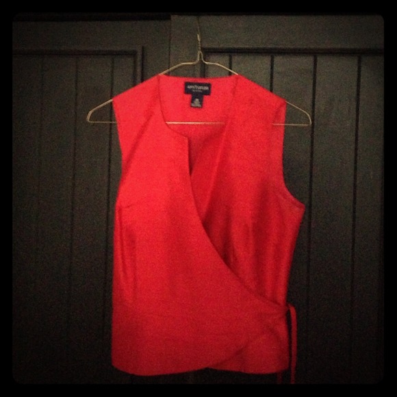 Silk wrap Ann Taylor top