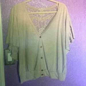 Beige flowy top