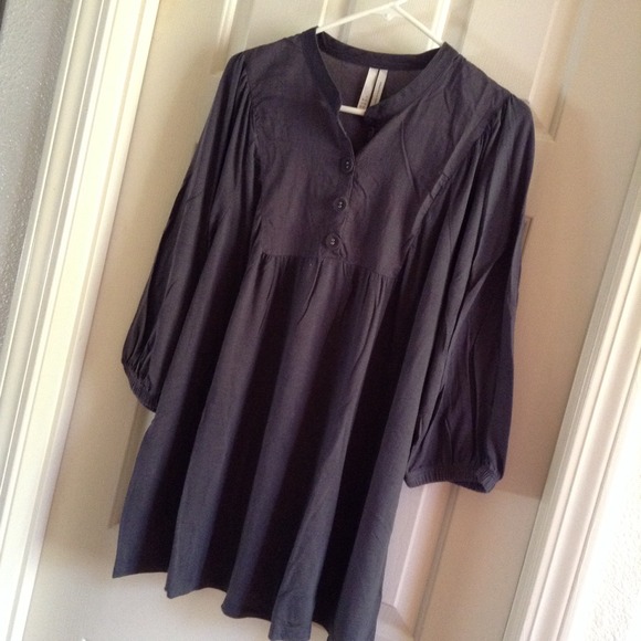 ❌SOLD❌Grey Babydoll Top