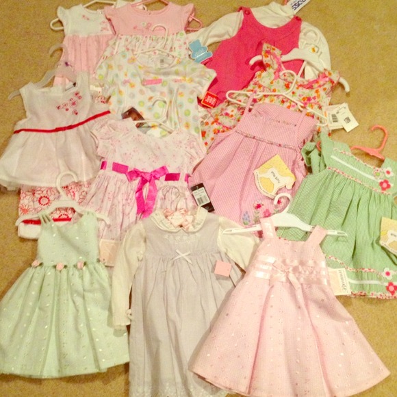 📌SOLD- 12 piece LOT of baby toddler girl dresses