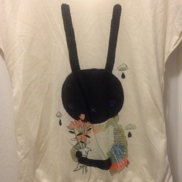 Long Ears Black Rabbit Top - Picture 3 of 3
