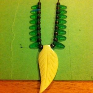 Vintage elephant stone neckless