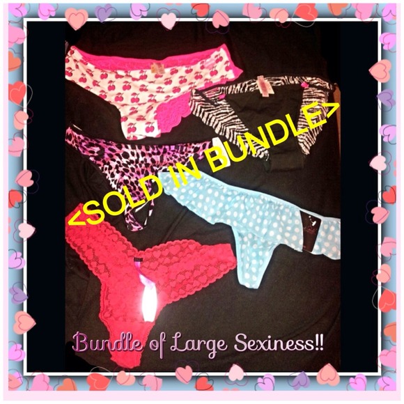 Victoria's Secret Accessories - SOLD $FS from 22$ Sexy Bundle of 5 Lg underwear