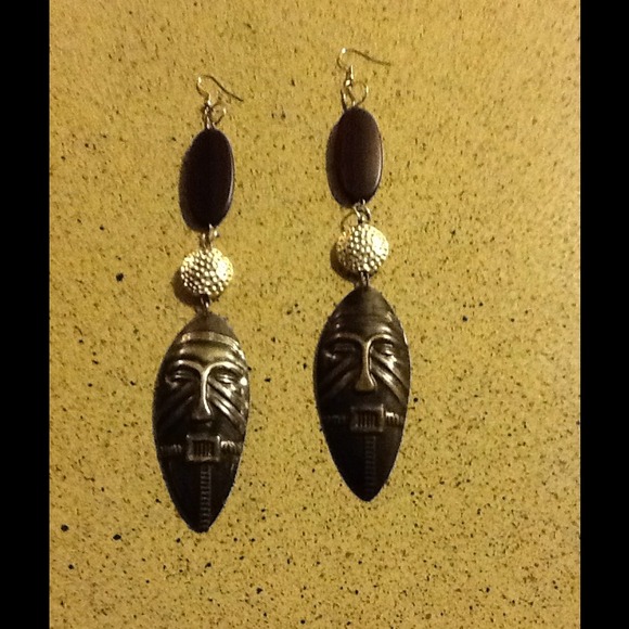Tribal Mask Earrings