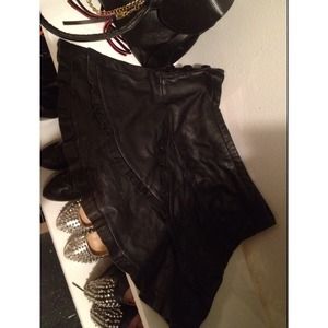 🚫BUNDLED🚫BCBG Genuine Leather Skirt