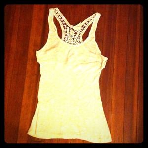 ❌Traded❌ Knit lace racer back tank