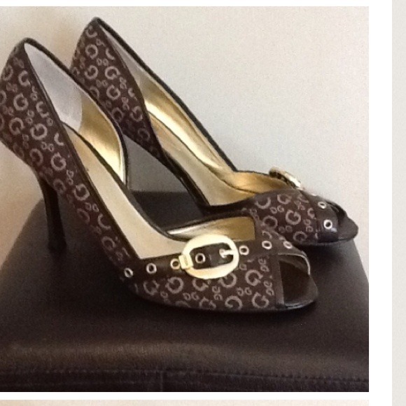 Brown guess shoes