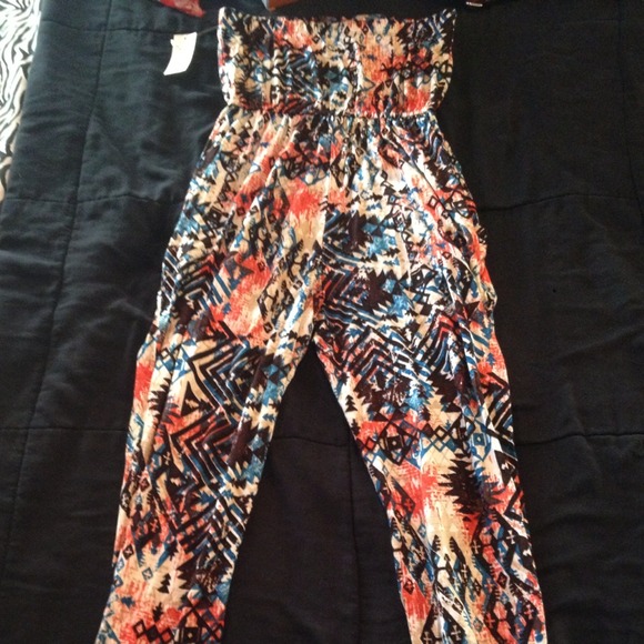 💛One piece strapless Romper, Multicolr💚💙💚