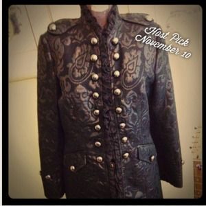 Embroidered Military Style Jacket