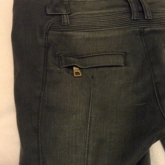 REDUCED!!! Balmain Low Rise Biker Jeans in Black! - Picture 4 of 4