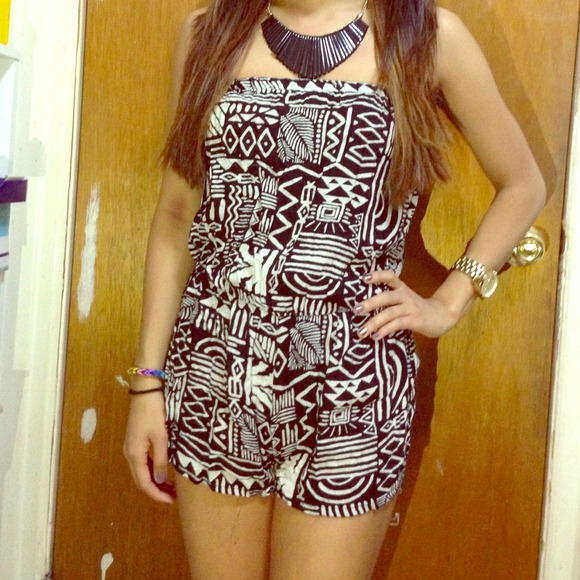 ***SOLD***Tribal print romper