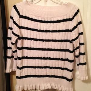 Boat neck sweater