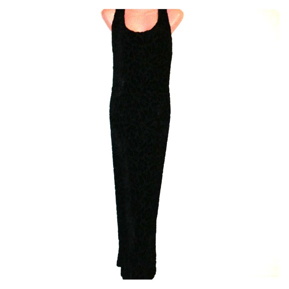 Express Flocked Maxi Dress (Silk) Sz 9/10