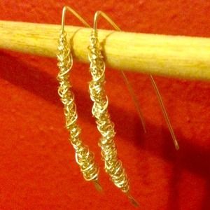 ❕❕Unique handmade Silver wired earnings