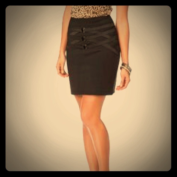 ❌❌SOLD❌❌ Kardashian Triple Belted Skirt black XS