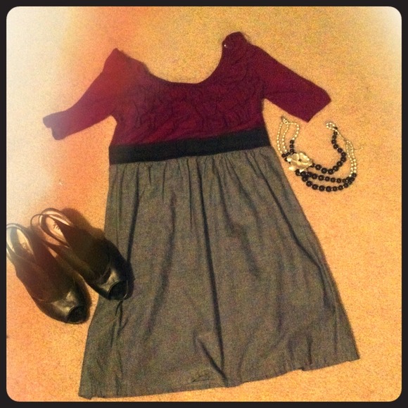 Ruffled Banded Dress - Picture 1 of 4