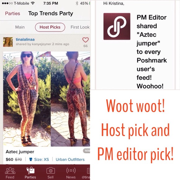 ❎SOLD❎🎉HP and EP🎉Aztec jumpsuit - Picture 4 of 4