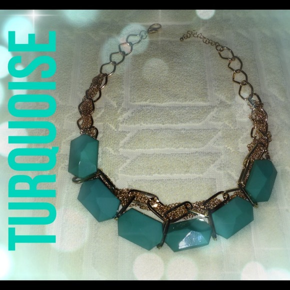 Jewelry - Chunky Turquoise Statement Necklace...