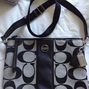 Black & Gray Coach Purse