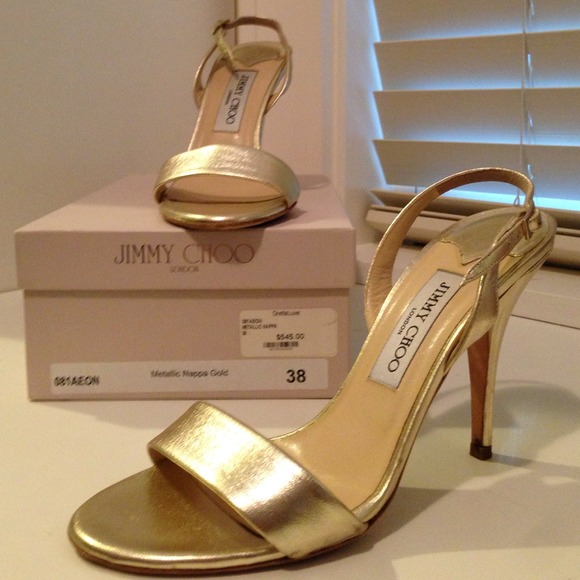 Authentic Jimmy Choo Size 38 Heels, WORN ONCE!