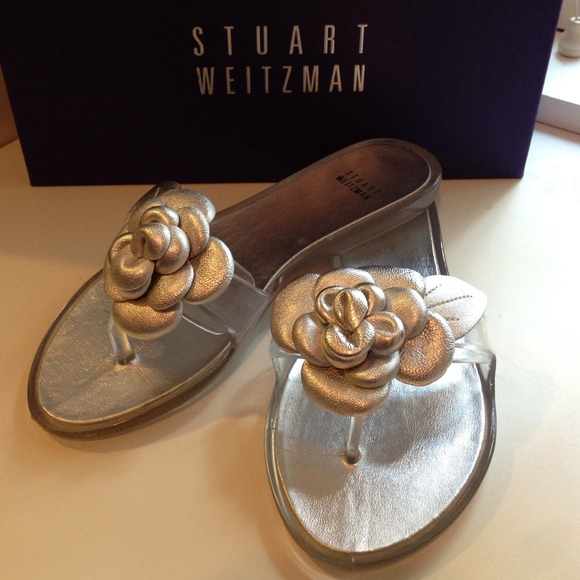 Authentic Stuart Weitzman jelly flip flops - Picture 1 of 4