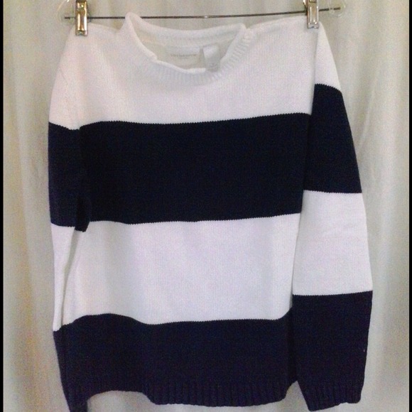 Traded---Black and White Sweater