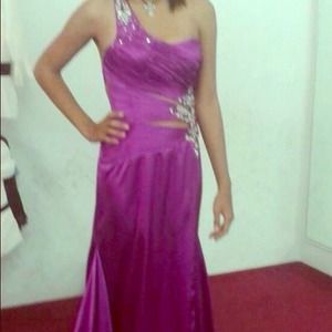 Magenta prom dress