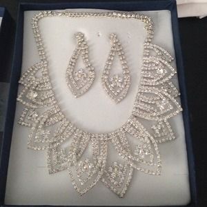 special occasion necklace and earrings set
