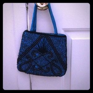Handcrafted beaded evening bag