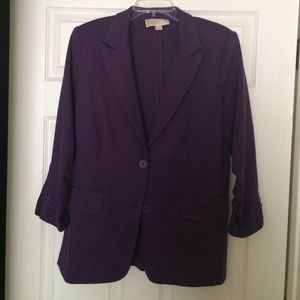 Michael Kors Purple Blazer size lg