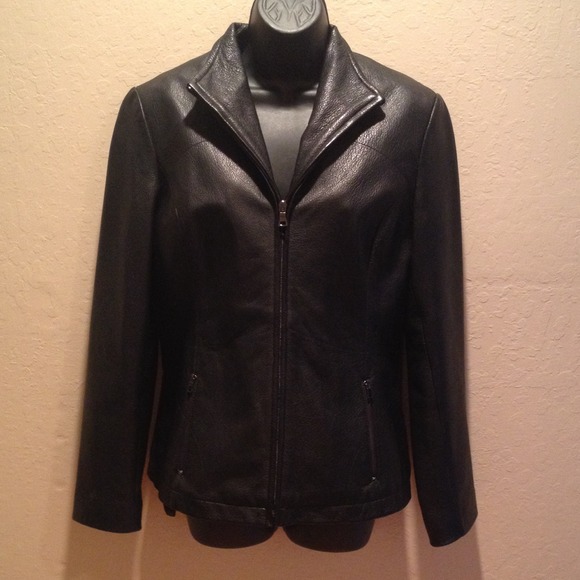 Kenneth reaction leather jacket with 2 pockets
