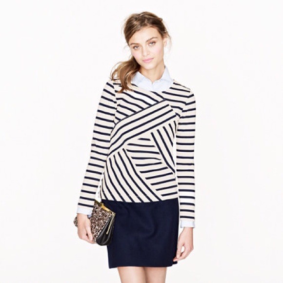 SOLD IN BUNDLE New J. Crew Diagonal Sailor Top