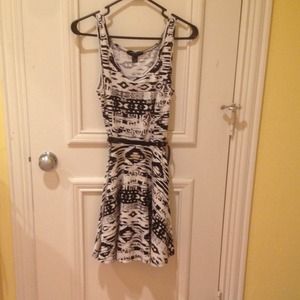 Black and white dress