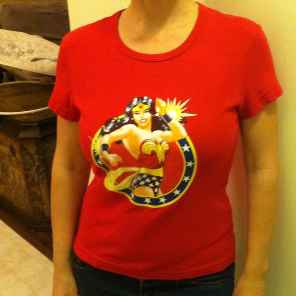 Red Wonder Woman t-shirt