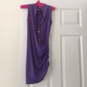 Very elegant purple dress