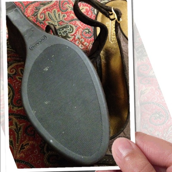 ✳️✴️ COACH BROWN WEDGES✳️✴️ 💯 AUTH.✳️ from 50 - Picture 3 of 3